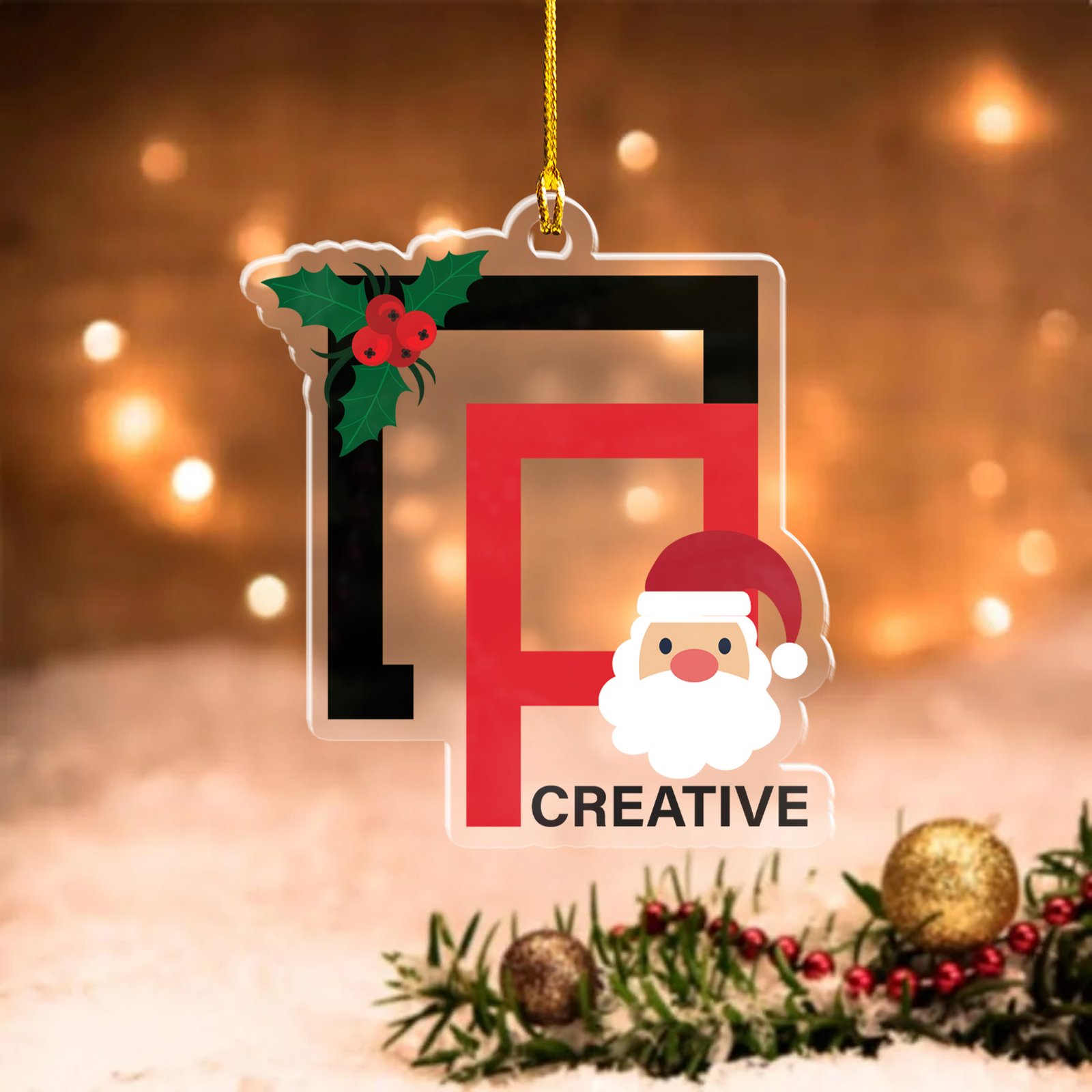 Custom Shape Acrylic Ornament 2 Side