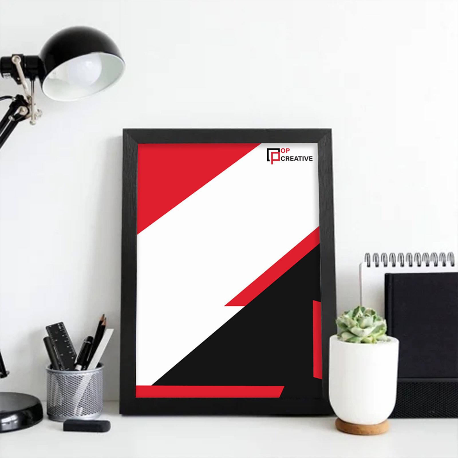 Picture Black Frame Canvas Painting - Vertical_4