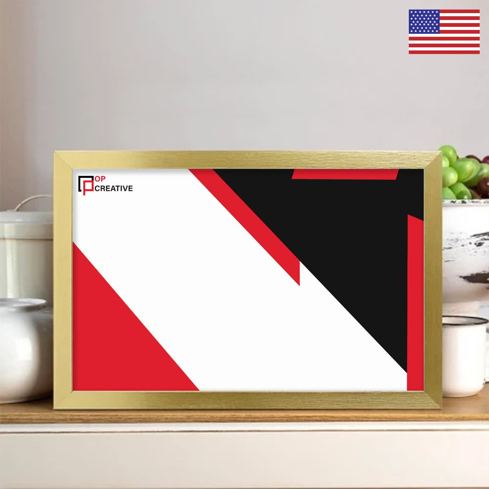 Picture Golden Frame Canvas Painting - Horizontal_1