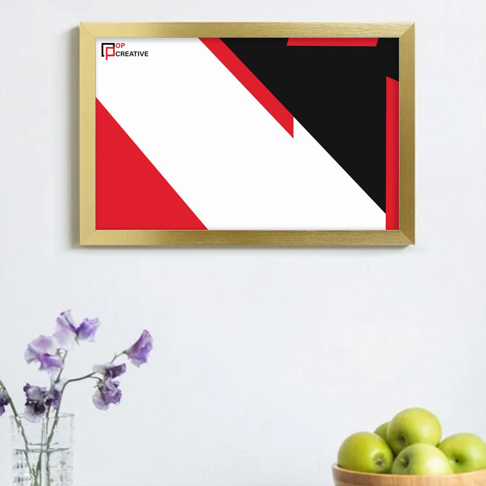 Picture Golden Frame Canvas Painting - Horizontal_3