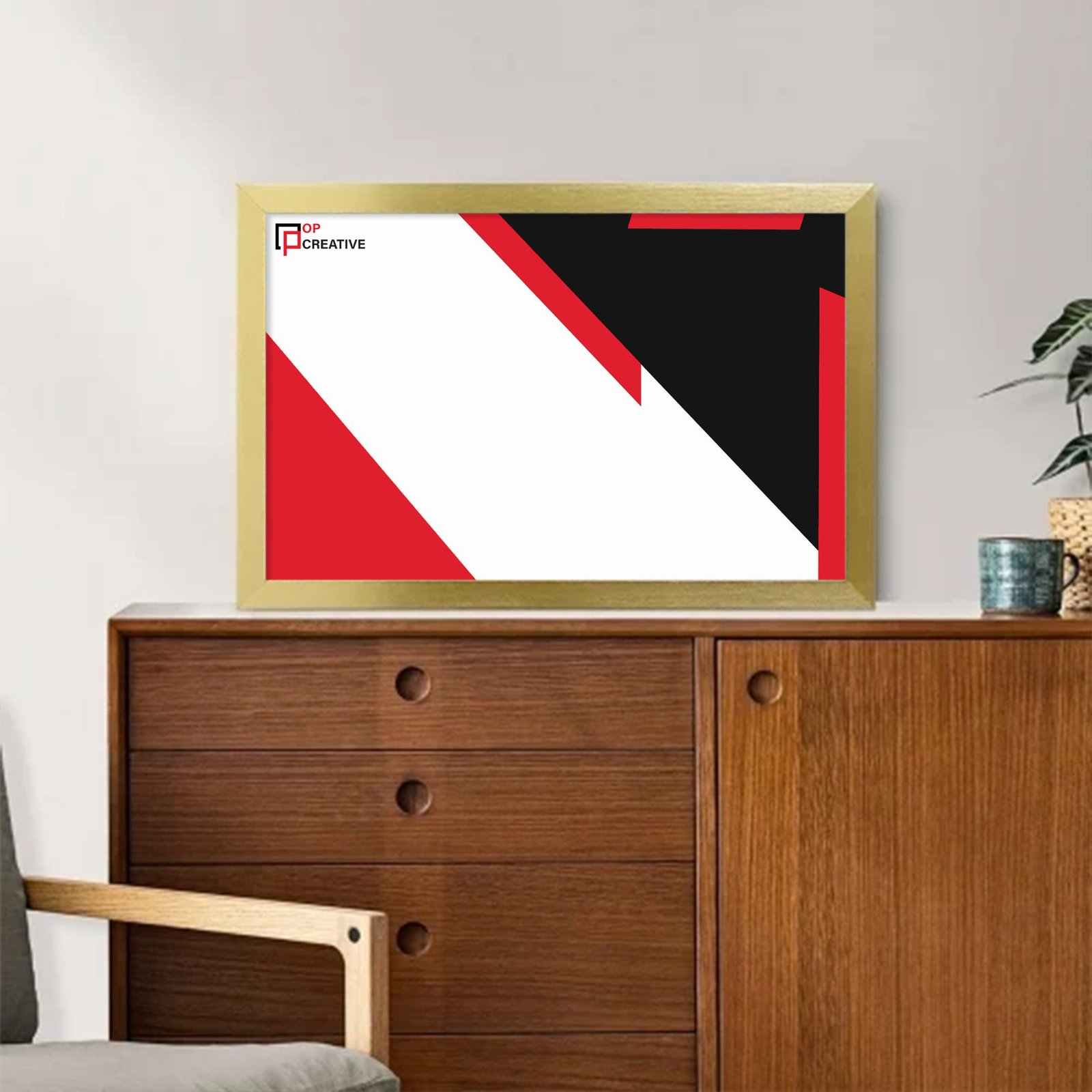 Picture Golden Frame Canvas Painting - Horizontal_6