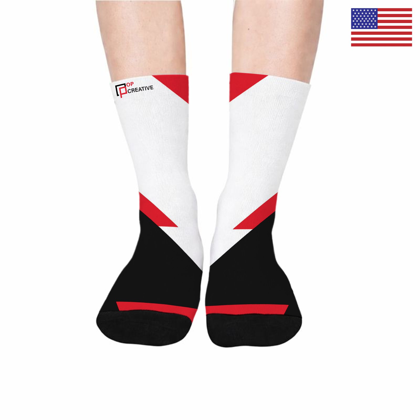 Sublimated Crew Socks (Made in USA)_1